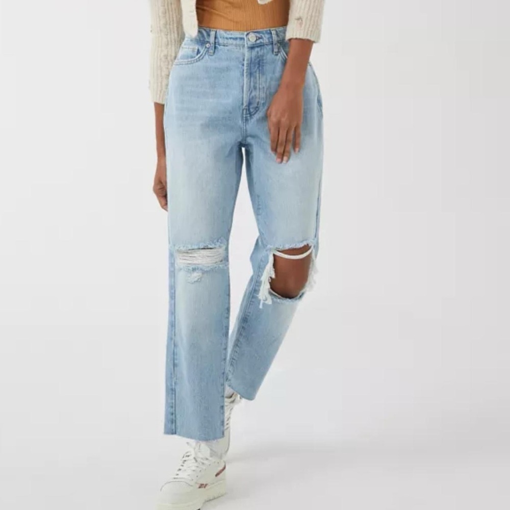 Urban Outfitters Light Blue Straight Leg Jeans